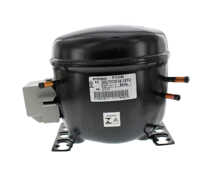 30-FF8.5HBK - Genuine OEM All Temp R134a Refrigeration Compressor, 1/4hp, Low/Med/High Back Pressure